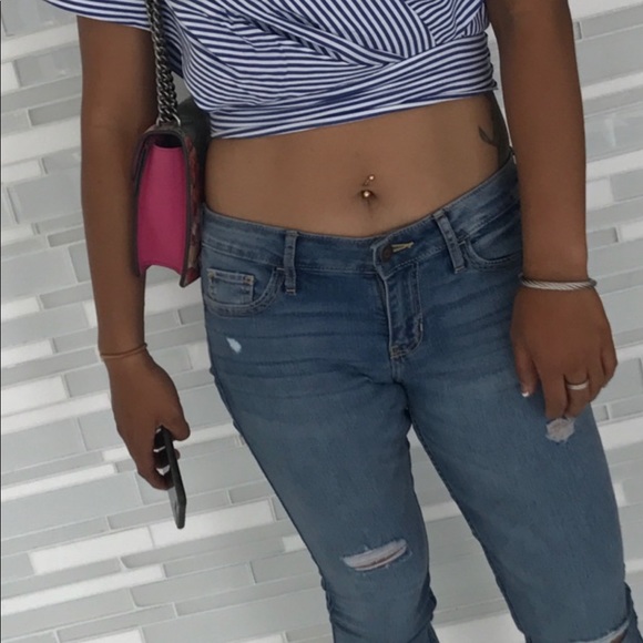 Stripe Mid Riff Top - Picture 3 of 3